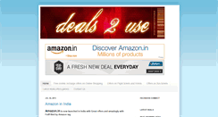 Desktop Screenshot of deals2use.in