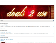 Tablet Screenshot of deals2use.in